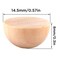 LUTER 300pcs 15mm Half Wooden Balls Unfinished Split Wood Balls Mini Half Natural Wooden Balls for DIY Projects Kids Arts and Craft Supplies